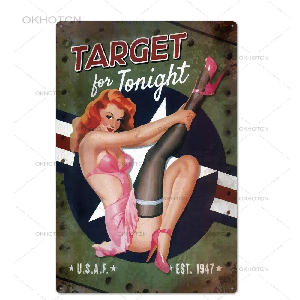 Vintage Metal Tin Sign, Retro Metal Signs Decorative Iron Painting, Classic Pin  Up Girl Design For Home, Bar, Or Pub Decor 20x30cm From Sherry168, $1.44 |  DHgate.Com, image size:1000x1000