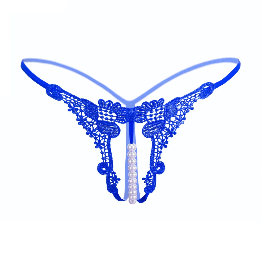 Sexy Pendant Lady Pearl G String Lace Embroidery V String Women Sexy  Ultrathin Temptation Panties Low Waist Underwear Lenceria From Cnqingdao,  $19.86