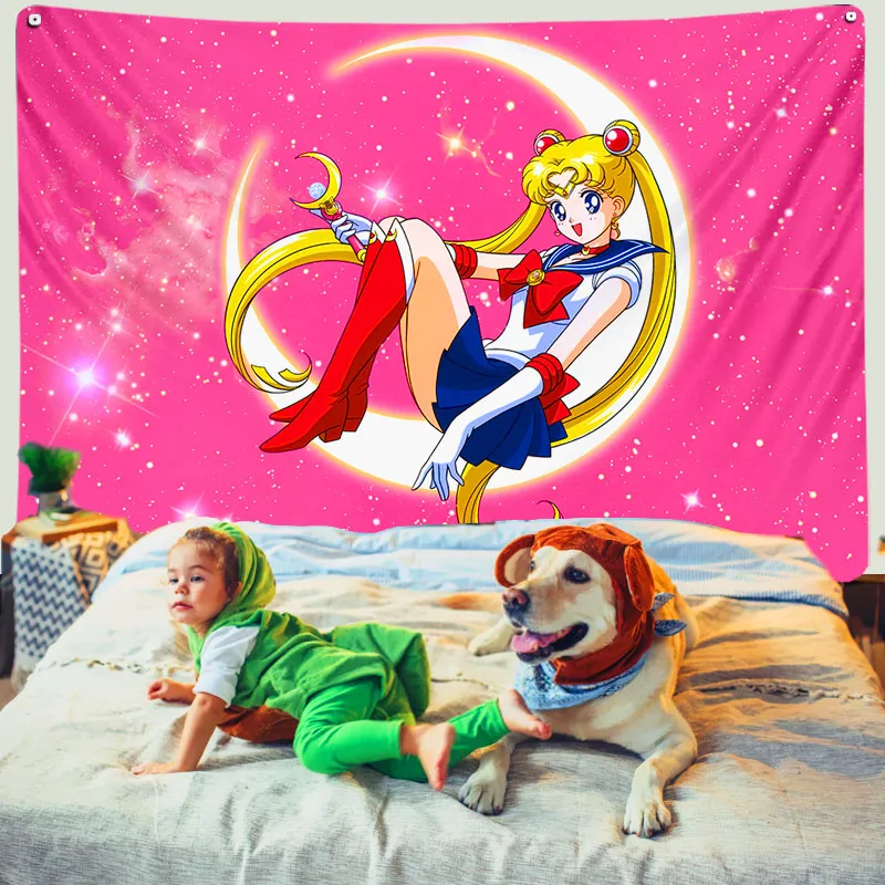 Sailor moon on sale wall tapestry