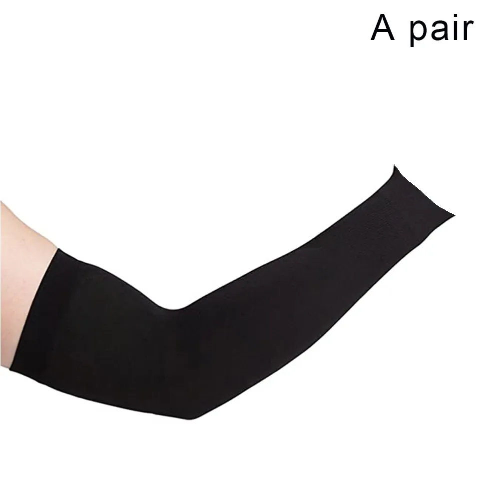 1 Par De Mangas De Brazo De Verano Para Mujeres Y Hombres, Manga De  Compresión Para Brazos, Calentador De Brazos, Protección Solar UV, Guantes  Largos De Algodón Sin Dedos, Mangas Para Brazos