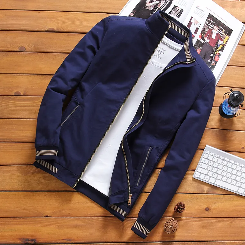 DEE MOONLY Plus Size M 5XL Casual Jacket Men Spring Autumn Outerwear Mens Jackets and Coats Male Jacket for Mens Clothing Brand for Mens 4xl
