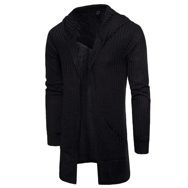Stylish Hooded Sweater For Men Cardigan Sweater Autumn Casual Long