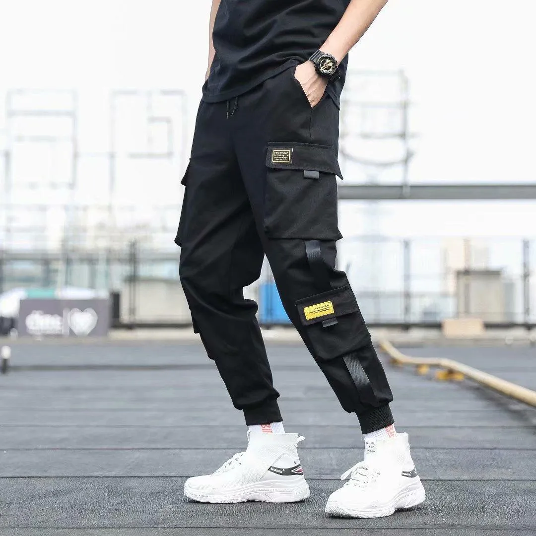 Mens black deals cargo trousers primark