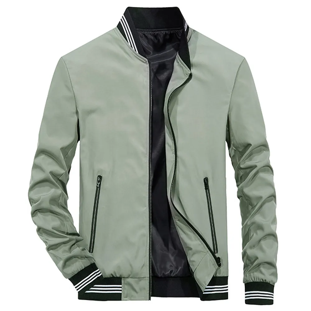 High Quality Mens Spring Plain Baseball Jackets Wholesale