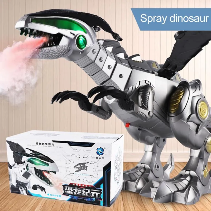 Remote Control Robotic Dinosaur Toy Large Walking Spraying T Rex