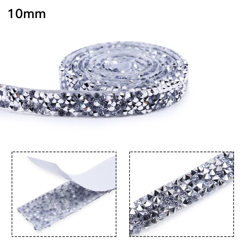 Self-Adhesive Rhinestone Strip Crystal Diamond Sticker Decorative Rhinestones  Tape for DIY - China Rhinestone and Clothing Accessories price