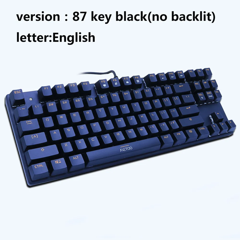 Teclado Mecánico, Teclado Mecánico De 87 Teclas, Teclado Con Cable USB, Teclado USB, Durabilidad