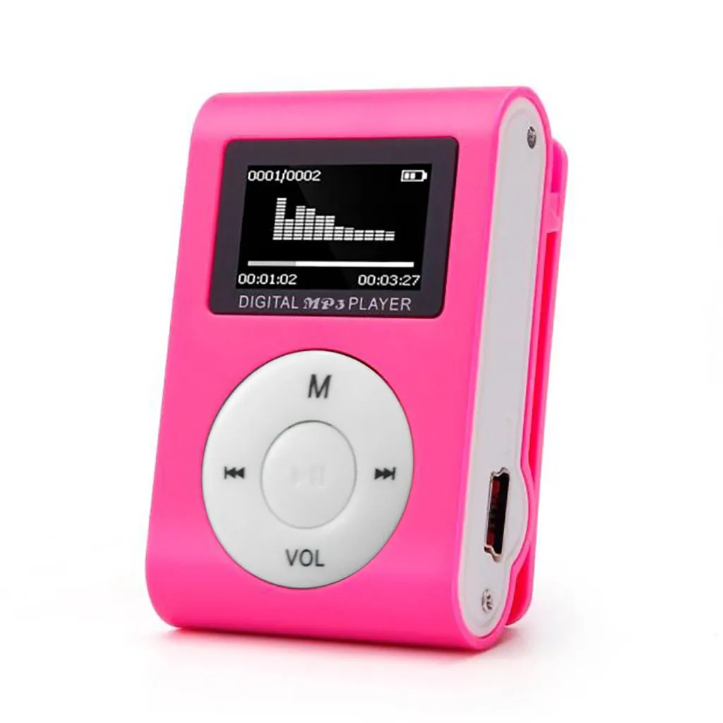 Lecteur MP3 Clip Portable - Avec écouteurs, Recharge USB, Support Carte TF Jusqu'à 8 Go - Idéal Sport, Voyage