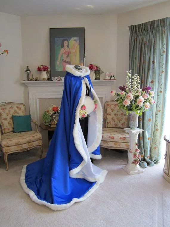 Winter wedding cape with hood hotsell