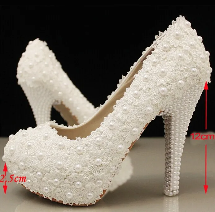 Stunning White High Heel Pearl Shoes For Wedding With Perfect For Bridal Evening Party Prom Bridesmaids And Formal Events From Hotsales2013 67.68 DHgate.Com