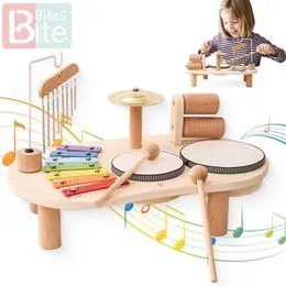 Juguetes musicales Montessori, juguetes para bebés, sonajero, campana