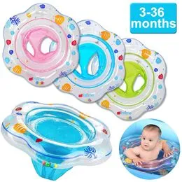 Flotador Inflable Para Bebé Con Asiento – Anillo De Natación Con Patrones Animales Para 6-36 Meses (Hasta 35 Kg)