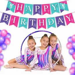Suministros para fiesta de cumpleaños de 4º cumpleaños para niño y niña,  decoraciones rápidas y de cuatro cumpleaños con diseño único, pancarta de