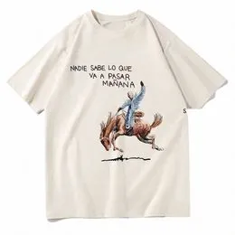 Bad Bunny Nadie Sabe T Shirt Vintage Un Preview 2023 Mannen/Vrouwen Esthetische T-shirt Unisex Hoge Kwaliteit Cott Tees Grappig Shirt y7ms #
