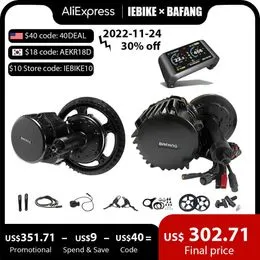 Ebike BBS02B Kit de conversion de moteur central Bafang 8fun pour vélo électrique 48 V 750 W avec écran BB 68 mm, 100 mm, 120 mm et C961 C965 850C 750C DCP18