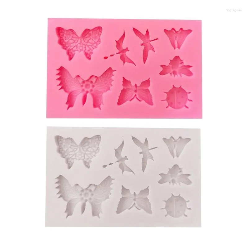 1Pcs Sugarcraft Butterfly Silicone molds fondant mold cake decorating tools  chocolate moulds wedding decoration mould