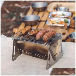  Mini barbacoa sin humo, parrilla de carbón de leña de mesa,  ahumador de mesa, accesorios de barbacoa para el hogar : Patio, Césped y  Jardín