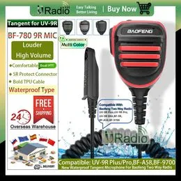 Micrófono De Mano Con PTT Y Altavoz Impermeable Para Walkie Talkie – Compatible Con Baofeng UV-9R, BF-9700, GT-3WP Y Más, Clip Giratorio 360° Para Uso En Hombro