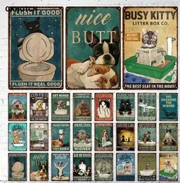 Metalen Tin Teken Ornament Vintage Keepsake Retro Huis Plaque Voor Bar Pub Keuken Badkamer Cafe Goed Dit Is Een Beetje Onhandige Koe S