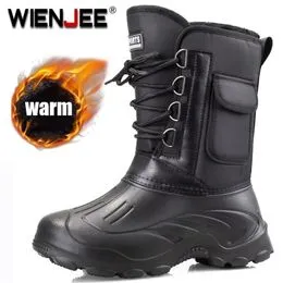 Botas de invierno para hombre y mujer, zapatillas impermeables de cuero de  felpa, zapatos de caza para escalar, botas de senderismo cálidas para