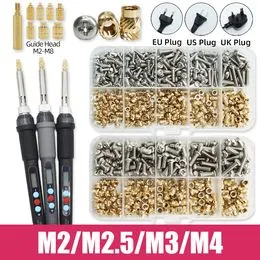 25 Piezas De Tuercas Moleteadas De Latón - Roscas M2, M2.5, M3 - Para Montaje En Plástico Y Proyectos De Electrónica