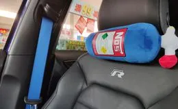 Kit De 2 Housses De Ceinture De Sécurité En Tissu Orange - Style JDM/Recaro