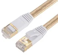 Cable Ethernet CAT 7, Cable Lan RJ45 Cat7, 1M, 2M, 3M, 5M, 10M, Cable de red  plana RJ 45, Cable de parche arriba y abajo, ángulo recto, Cable de 90  grados