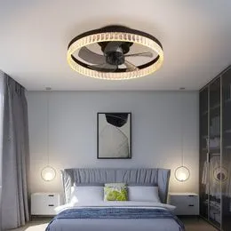 Ventilador de techo inteligente con Control remoto, lámpara de 36 pulgadas  para dormitorio de niños, restaurante, luces Nórdicas
