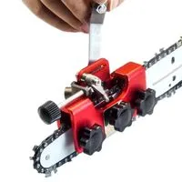 Afilador de motosierra con soporte de guía de plástico y herramienta de  archivo de afilado de metal para afilar cadena manual montado