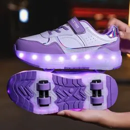 Chaussures Basket-Ball des Enfants Baskets Marche LED Roues Skateboard Auto Rétractable Patins roulettes Flexibles Transpirantes Supérieures Enfiler Légères Chaussures Basket-Ball des Enfants Baskets Marche LED Roues Skateboard Auto Rétractable Patins roulettes Flexibles Transpirantes Supérieures Enfiler Légères