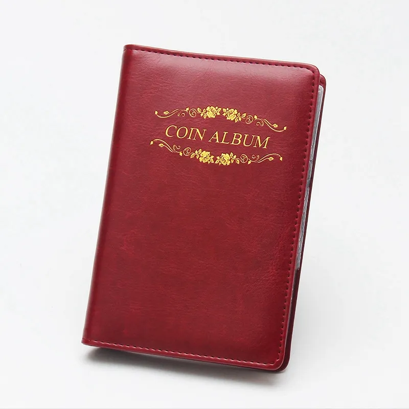 250 Pieces Coins Storage Book Commemorative Coin Collection Album Holders  Collection Volume Folder Hold Multi-Color Empty Coin
