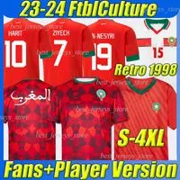 22 23 24 Maillots de football du Maroc 22/2023/2024 Maillot de foot ZIYECH  BOUTAIB Camiseta de futbol BOUSSOUFA EL AHMADI Maillot de football de