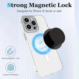 LaMignonne Anneau de support papillon pour téléphone portable, rotation à 360°, rotation à 180°, béquille universelle, compatible avec tous les smartphones (rose