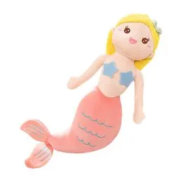 Wilberry Muñeca Sirena de Pelo Jengibre Peluche