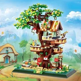 Blocs De Construction Miniatures Du Père Noël – 4 Modèles De Noël – Déco Festive Et Jouet Créatif Pour Enfants