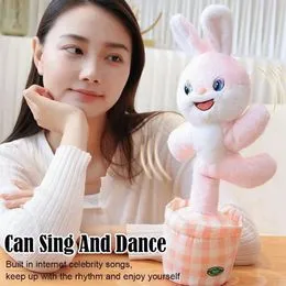 SMILESSKIDDO - Juguetes de conejo saltando para niñas - Conejo electrónico con orejas de moño contracción nasal, jaula de almacenamiento y accesorios, regalos interactivos para mascotas para niños SMILESSKIDDO - Juguetes de conejo saltando para niñas - Conejo electrónico con orejas de moño contracción nasal, jaula de almacenamiento y accesorios, regalos interactivos para mascotas para niños