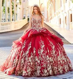 2022 Vestido De Fiesta De Encaje Con Cuentas Rojas Vestidos De