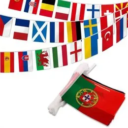 Guirlande De Drapeaux Amérique Latine Anley - 20 Pays, 30 Pieds, Polyester Résistant Aux UV