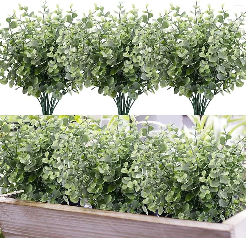 6 pz bosso artificiale artificiale fattoria verde stelo piante finte per la