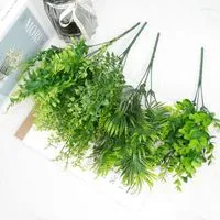 Plantas artificiales baratas de hojas de eucalipto jarrones para decoración  del hogar productos del hogar álbumes de recortes de boda fondo hoja de  plástico : : Hogar y Cocina