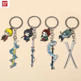 Set De 3 Llaveros De Demon Slayer (Cazador De Demonios), Cadena Metálica, Regalo Para Fans Del Anime, Tamaño 2-6 Cm