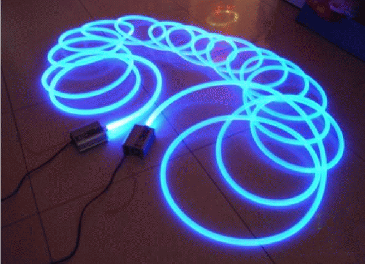 50M 2MM Super Bright Fiber Optic Body Light Electronic Craft Optical ...