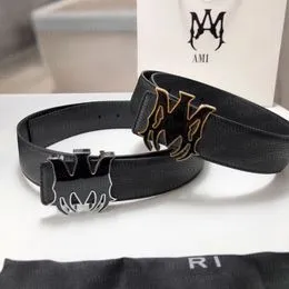 Volnerf rundsleder denim riem 5 cm met dubbele gesp | Lederen riem 50mm | Brede echt lederen riem | Zwart 100cm