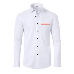 Camisa De Vestir De Negocios Blanca Moda Para Hombre Slim Fit