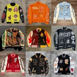 Veste De Baseball Enfant Fille Garçon Y2K Streetwear - Blouson Varsity Manches Contrastantes Imprimés Chat