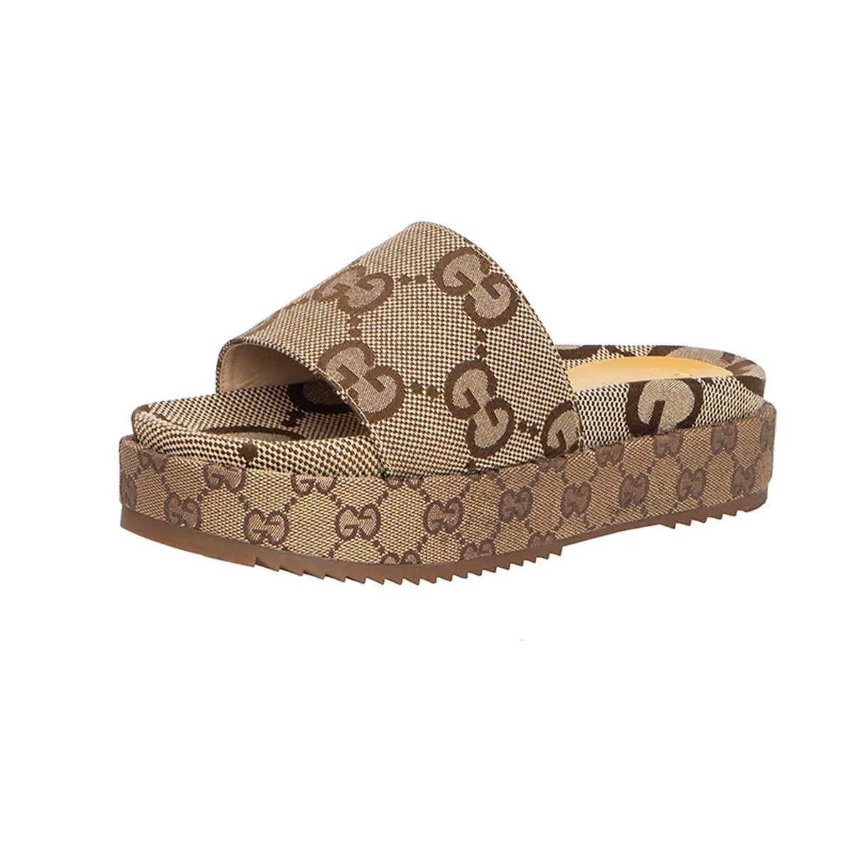 Designer platform slide sandals women luxury slides slippers fashion Brand flip flops slipper female flat summer sandlal with original box hot beach womens flats