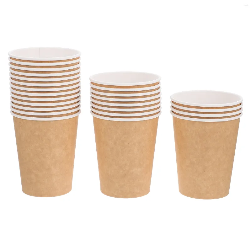Tazas de café de papel, tazas desechables para bebidas calientes, paquete  de 50/100/200, sin tapas, tazas de papel de té, soporte para tazas,  perfecto