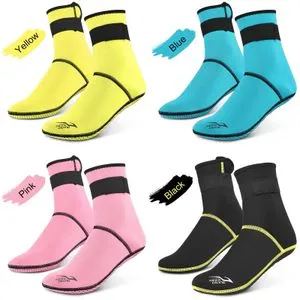 Chaussettes De Plongée 7 Mm - Hommes Et Femmes - Pour Natation, Plongée, Surf - Taille M à XXL - Semelle Antidérapante - Néoprène Chaud - 5