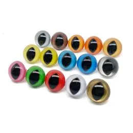 Ojos de plástico Kawaii, 100 unidades, con arandelas suaves, ojos de  seguridad negros para hacer ganchillo Amigurumi
