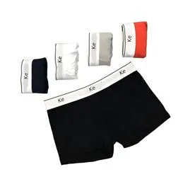 2025 - Sexy Pouch Breathe bulge solide ondergoed slips heren onderbroek heren kanten boxershorts, oranje, S